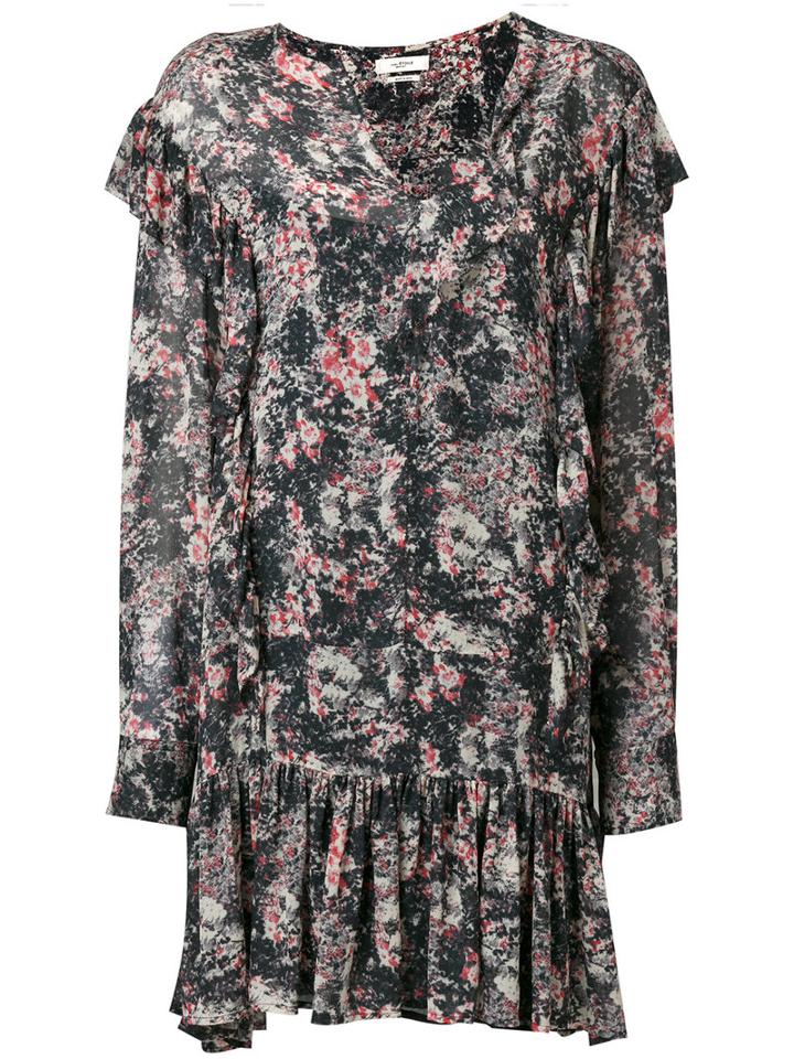Isabel Marant Étoile - Jedy Floral Print Dress - Women - Viscose - 38, Red, Viscose
