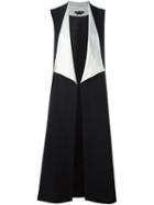 Alice+olivia Long Drape Front Vest