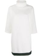 Emporio Armani Roll Neck Monochrome Jumper - White