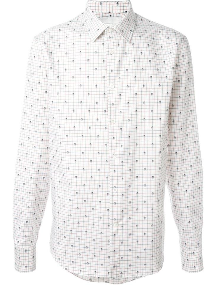 Alexander Mcqueen Skull And Check Print Shirt