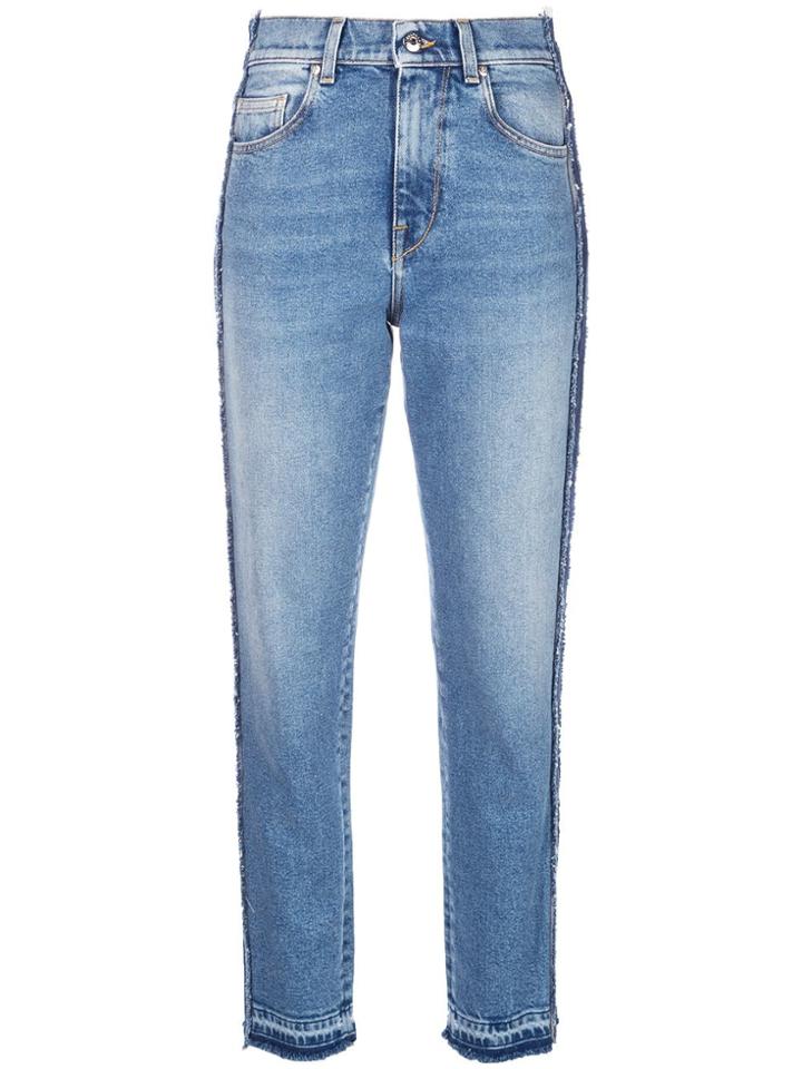 Jonathan Simkhai Patchwork Straight-leg Jeans - Rich Indigo
