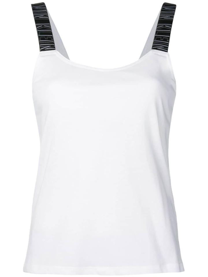 Calvin Klein Logo Vest Top - White