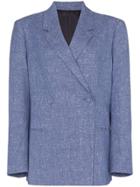 Toteme Loreo Double-breasted Jacket - Blue