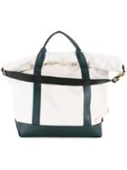 Sacai Roll Top Tote Bag, Women's, White, Canvas