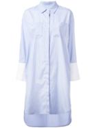 Jovanna Sweep Away Stripy Shirt Dress, Women's, Size: 6, Blue, Polyester
