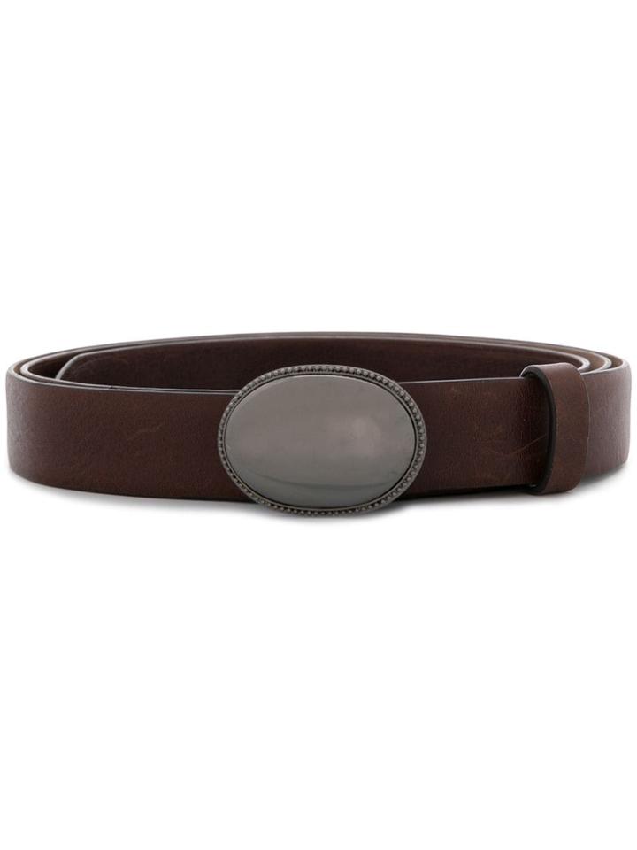 Brunello Cucinelli Vachetta Pull-up Belt - Brown