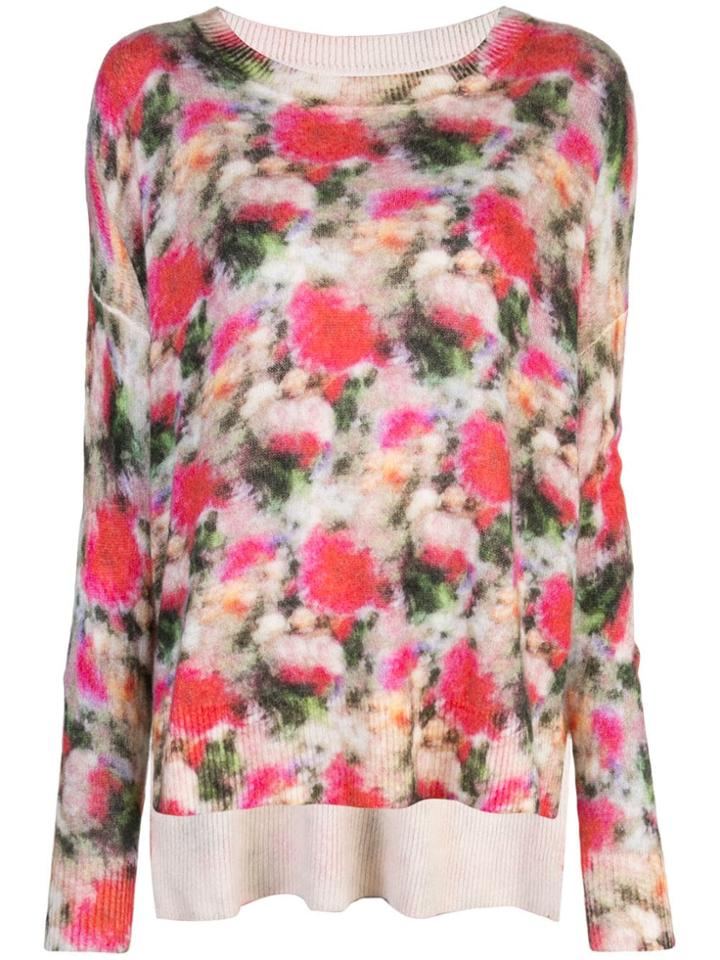 Adam Lippes Printed Knitted Top - Pink