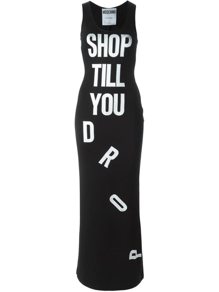 Moschino Shop Till You Drop Maxi Dress