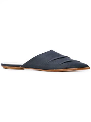 Tibi Slate Mules - Blue