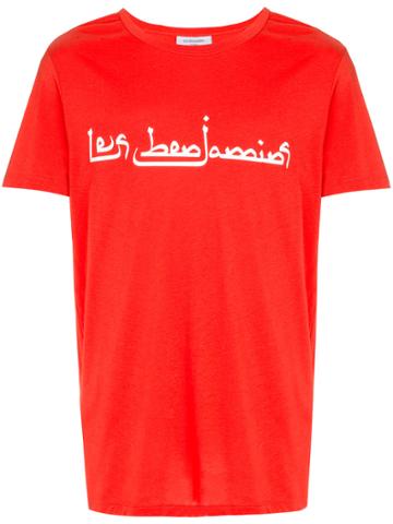 Les Benjamins Front Arabic Logo T-shirt - Red