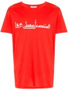 Les Benjamins Front Arabic Logo T-shirt - Red