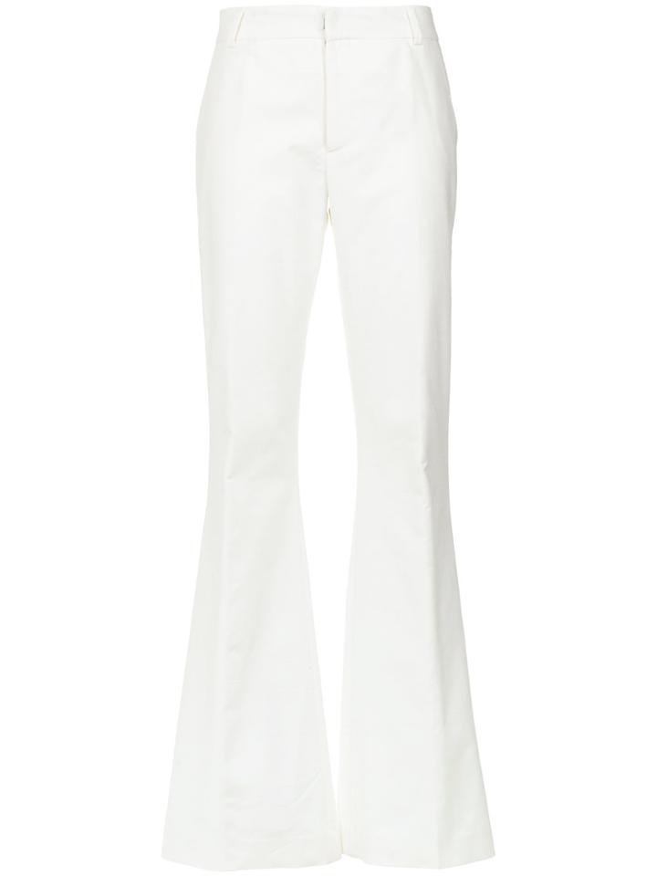 Tufi Duek Tailored Wide Leg Trousers - White