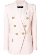 Balmain Classic Double-breasted Blazer - Pink & Purple