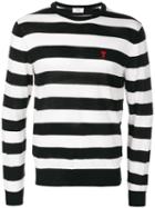Ami Alexandre Mattiussi Ami De Coeur Striped Sweater - Black