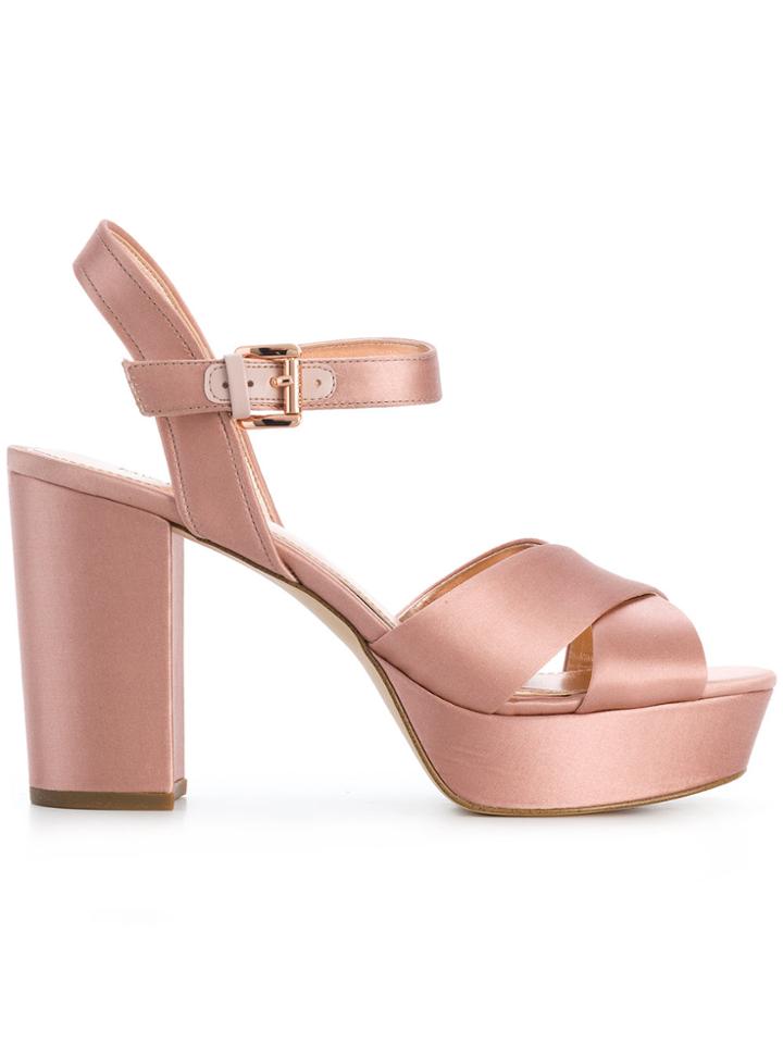 Michael Michael Kors Divia Platform Sandals - Pink & Purple
