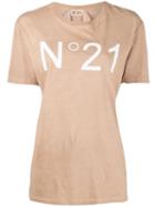 Nº21 Logo Printed T-shirt - Neutrals