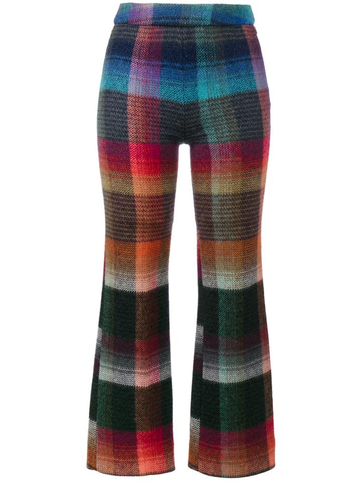 Missoni Multi Coloured Check Cropped Trousers - Multicolour