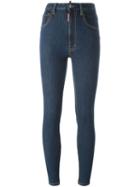 Dsquared2 'twiggy' Jeans, Women's, Size: 42, Blue, Cotton/spandex/elastane/polyester