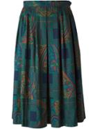 Yves Saint Laurent Vintage Mid-length Skirt, Women's, Size: 36, Green, Wool