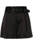 Alice+olivia Belted Shorts - Black