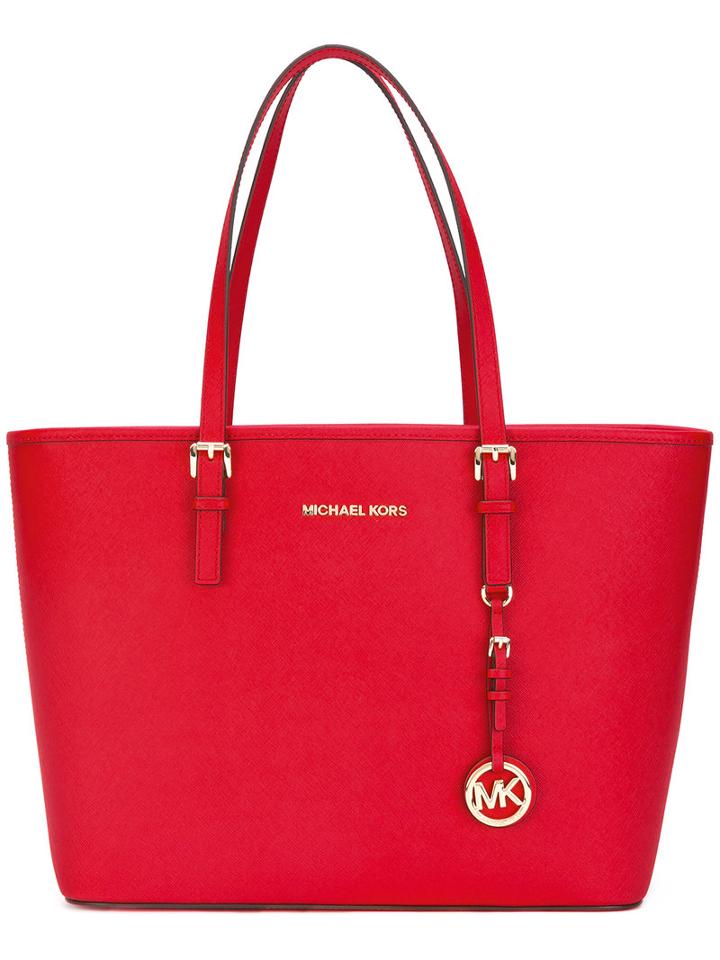 Michael Michael Kors - Jet Set Tote - Women - Leather - One Size, Women's, Red, Leather