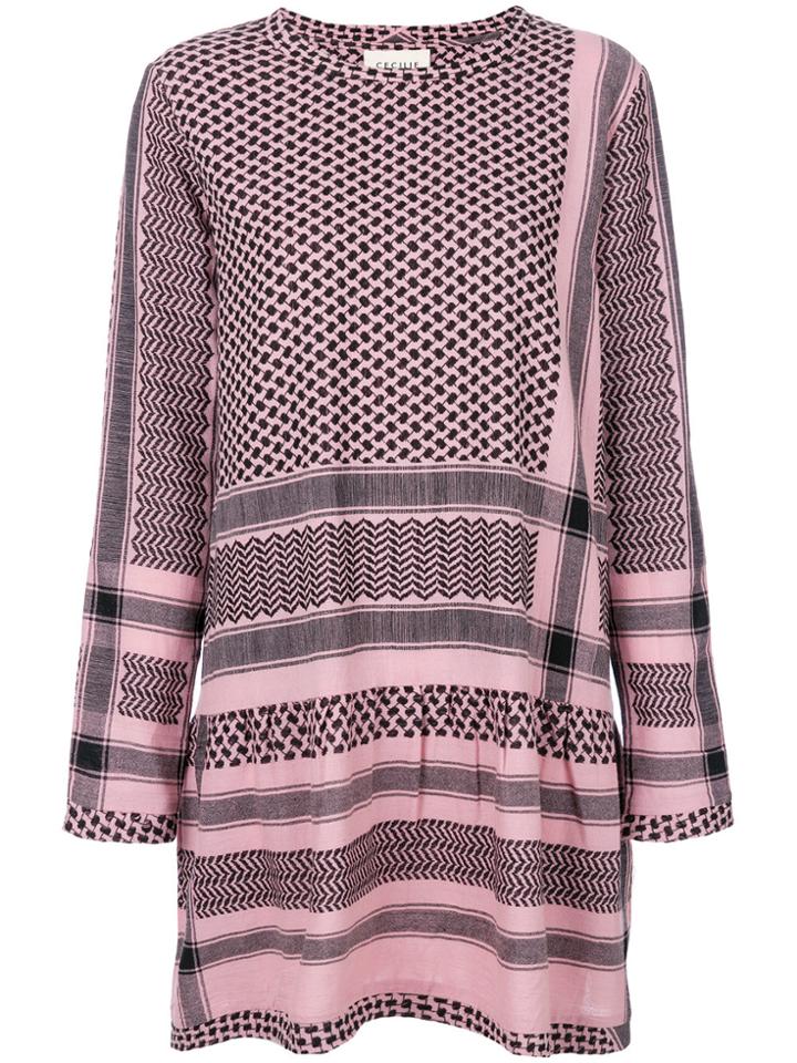 Cecilie Copenhagen Scarf Print Dress - Pink & Purple