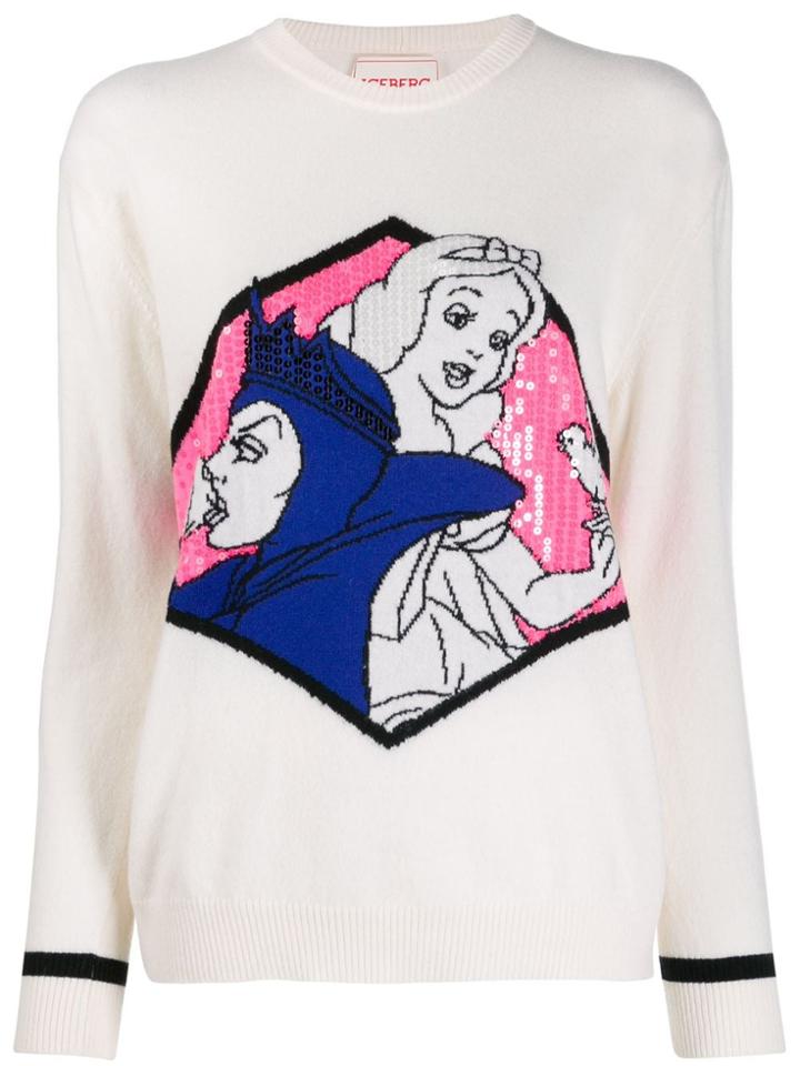 Iceberg Fairytale Print Jumper - White