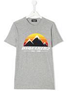 Dsquared2 Kids Mountain Logo T-shirt - Grey