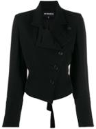 Ann Demeulemeester Asymmetric Buttoned Jacket - Black
