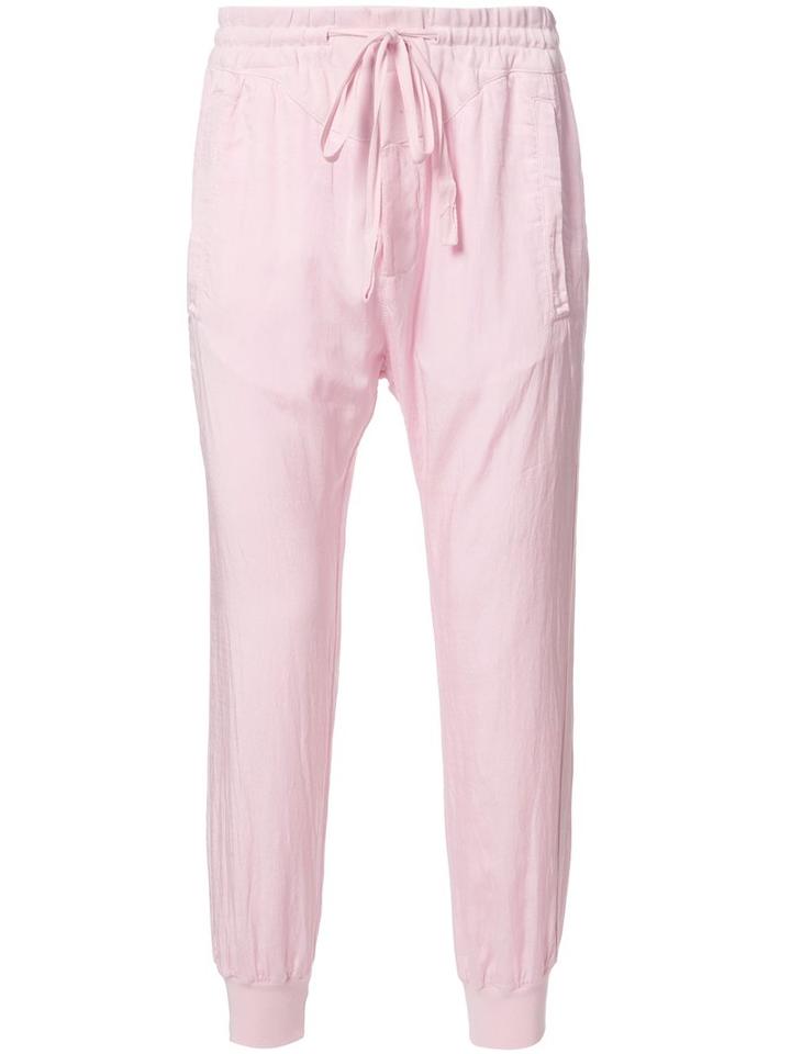 Haider Ackermann Drawstring Trousers, Men's, Size: Xl, Pink/purple, Cotton/rayon