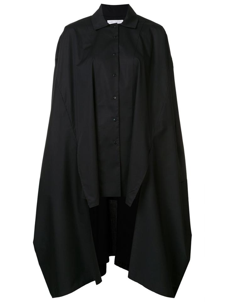 Palmer / Harding Oversized Cape Shirt - Black