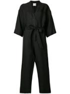 Forte Forte Belted Kimono Jumpsuit - Black