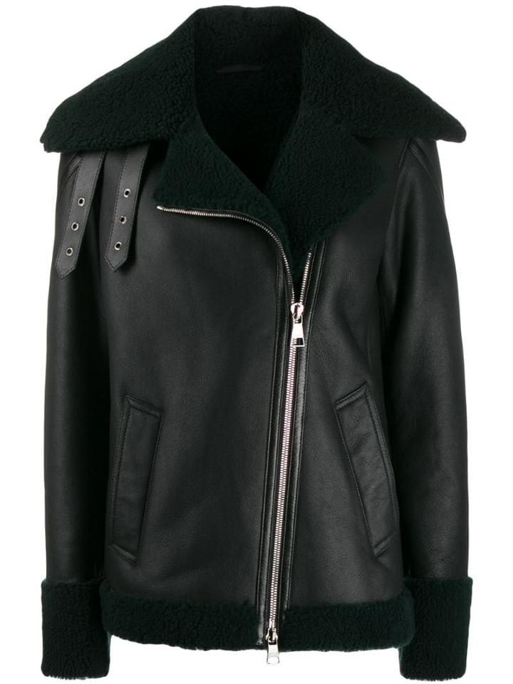 Karl Lagerfeld Shearling Jacket - Green