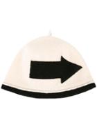 Le Chapeau Arrow Motif Beanie, Women's, Nude/neutrals, Wool