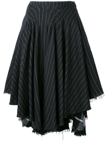 Kenzo Vintage Striped Skirt - Black