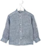 Cashmirino - Chest Pocket Shirt - Kids - Linen/flax - 5 Yrs, Blue