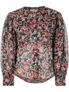 Isabel Marant Étoile Emi Floral Print Shirt - Black