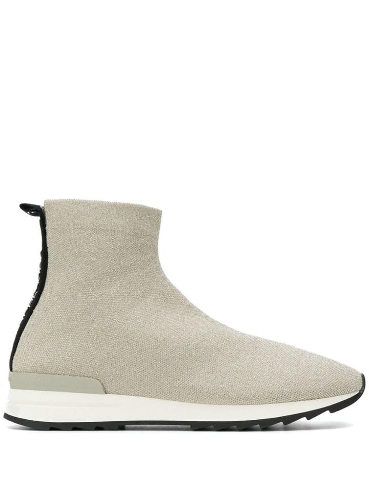 Philippe Model Sock-styled Sneakers - Gold
