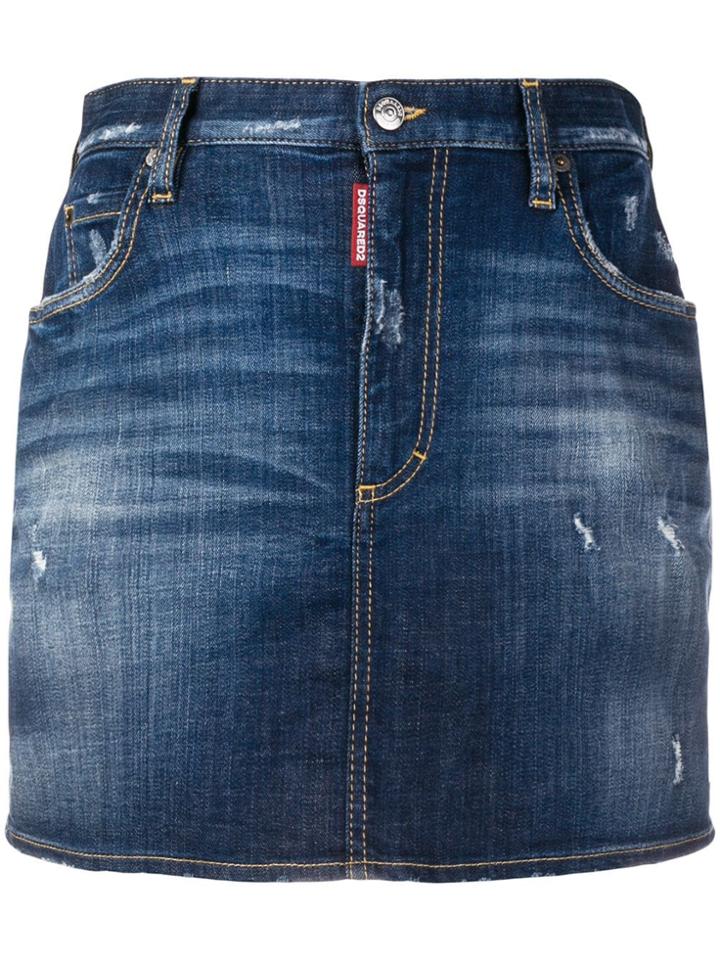 Dsquared2 Daima Mini Skirt - Blue