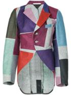 Comme Des Garçons Vintage Colour Block Felt Jacket - Multicolour