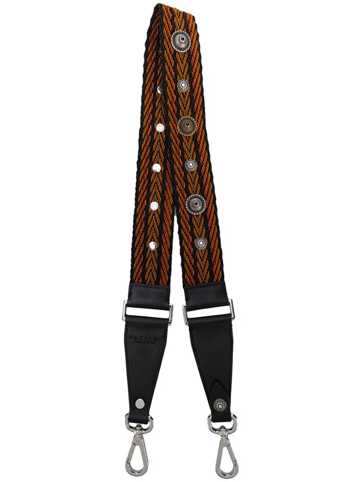 Orciani Button Shoulder Strap - Black