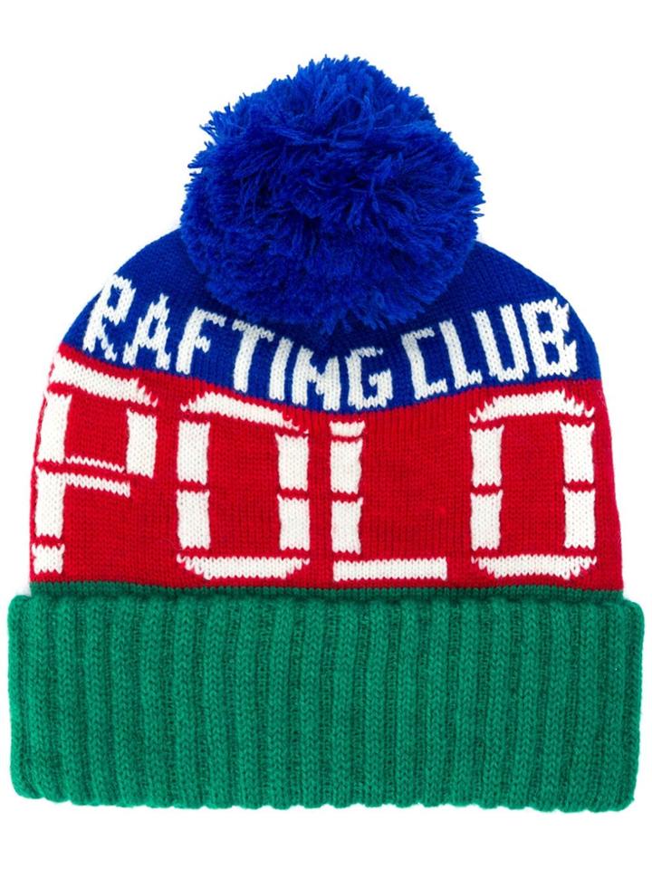 Polo Ralph Lauren Rafting Club Striped Bobble Hat - Green