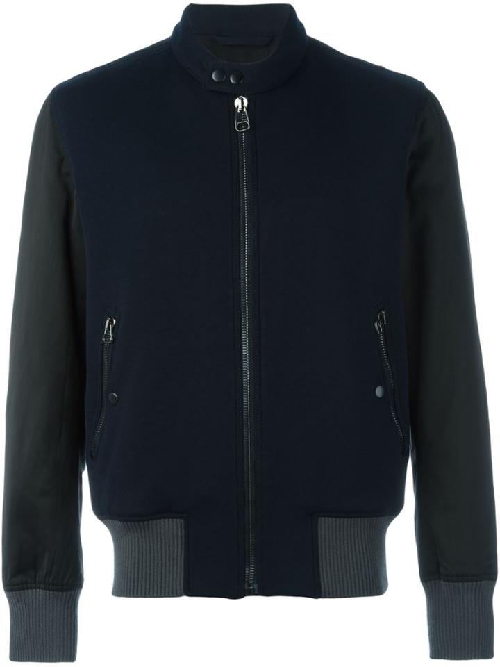 Lanvin Bi-material Bomber Jacket