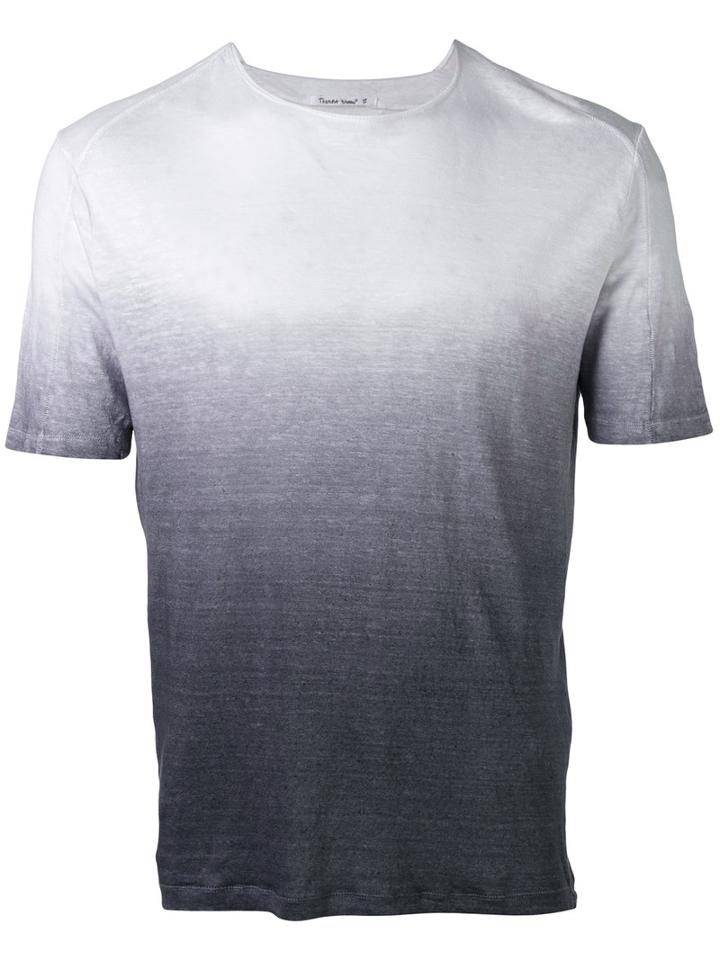 Transit - Ombré T-shirt - Men - Cotton/linen/flax/polyamide - S, Grey, Cotton/linen/flax/polyamide