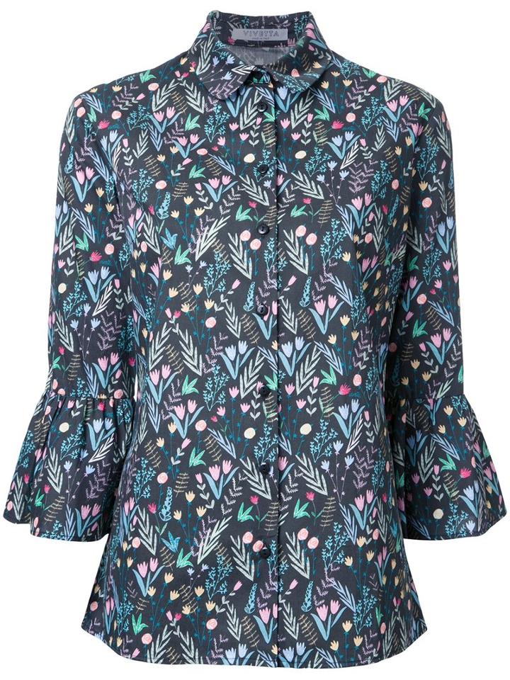 Vivetta Three-quarters Sleeve Shirt, Women's, Size: 44, Black, Cotton