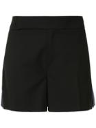 Gauchère Contrast Side Panel Tailored Shorts - Black