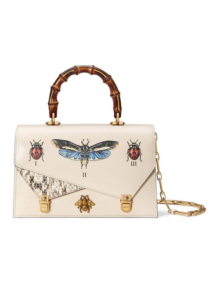 Gucci Ottilia Small Top Handle Tote Bag - White