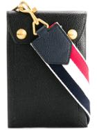 Thom Browne Pebbled Envelope Phone Holder - Black