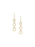 Astley Clarke Triple Honeycomb Drop Earrings - Metallic
