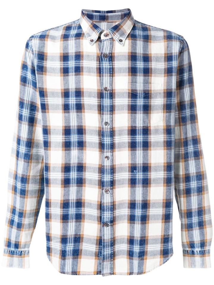 Closed Plaid Shirt - Blue